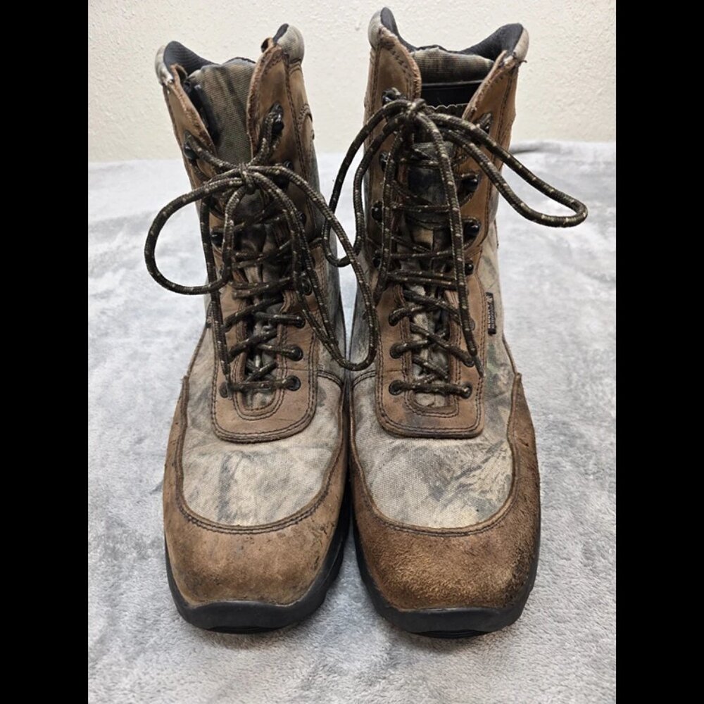 Rocky 8" Hunting‎ Camo Boots Mens 12M Brown 800G Thinsulate Waterproof